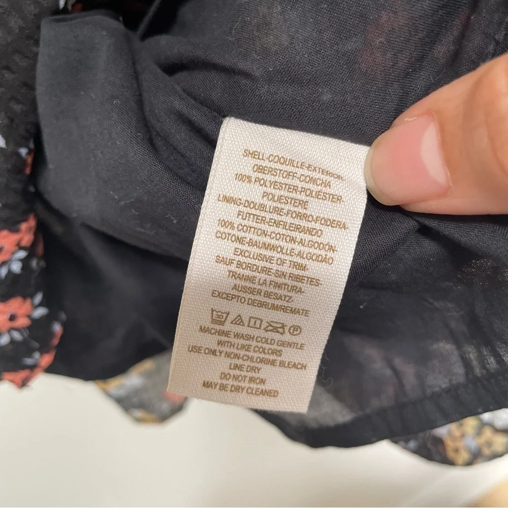 FREE People floral blouse size S